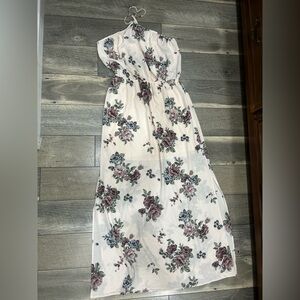 Rue21  Floral Dress - Cream and Purple